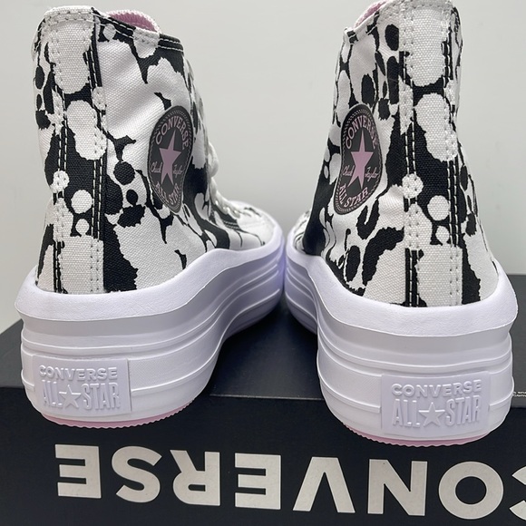 Converse WMNS CTAS MOVE HI
WHITE/BLACK/LT ARCTIC PINK A01361C Platforms Sneakers - Picture 13 of 16